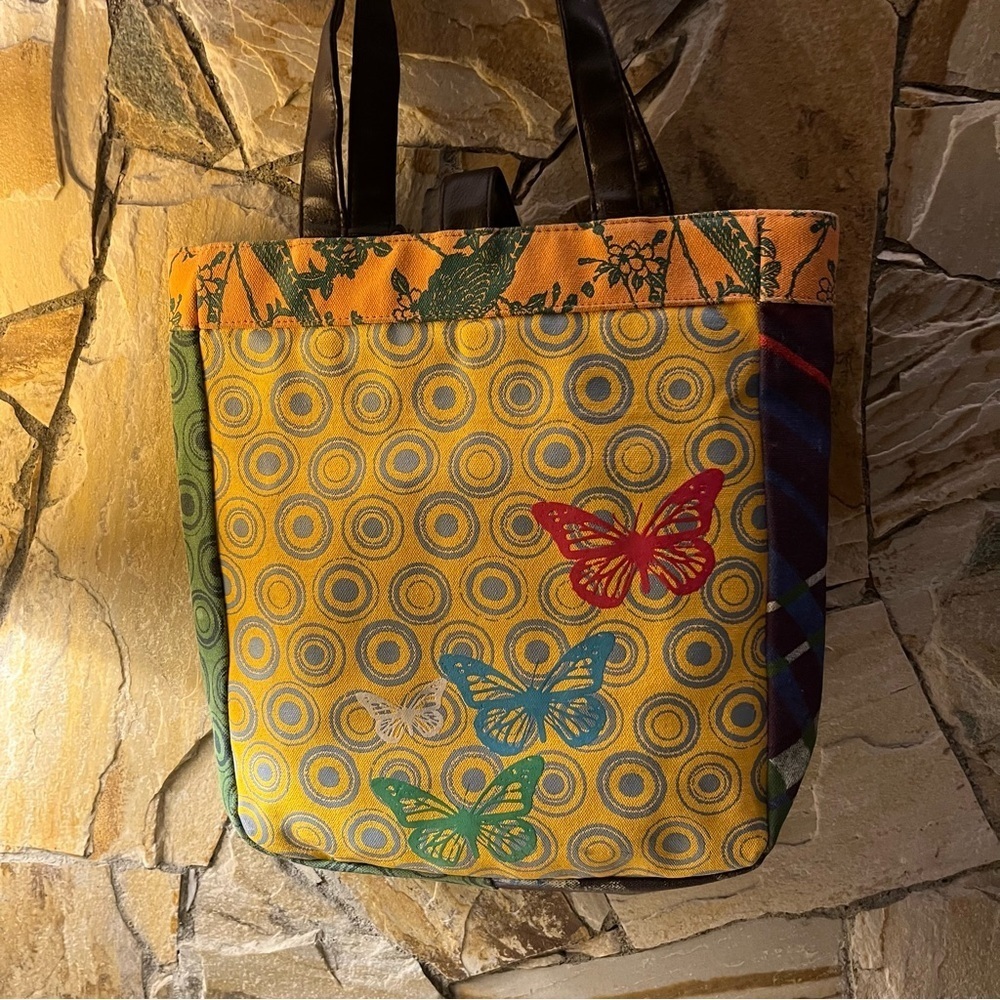 Desigual vintage stand out colourful Tote Bag - perfect for spring and summer - Picture 12 of 16